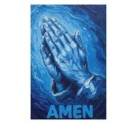 Classic Jigsaw Puzzle for Adults, Blue Prayer Hands, 1000 PCS