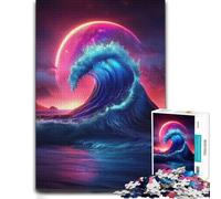 Classic Jigsaw Puzzle for Adults, Cosmic Tsunami Wave, 1000 PCS