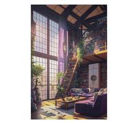 Classic Jigsaw Puzzle for Adults, Cozy Library Haven -1, 1000 PCS