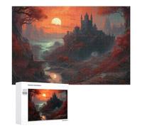 Classic Jigsaw Puzzle for Adults, Gothic Fantasy Landscape, 1000 PCS