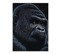 Classic Jigsaw Puzzle for Adults, Splash Paint Gorillas, 500 PCS