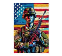 Classic Jigsaw Puzzle for Adults, United States Armed Force, 300 PCS | Festive puzzle present: solo or shared puzzle time alone or together.