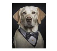 Classic Jigsaw Puzzle for Adults, Well Dressed Labrador 32, 500 PCS