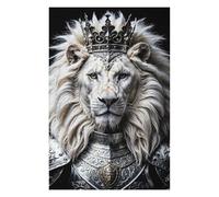 Classic Jigsaw Puzzle for Adults, White Lion King, 1000 PCS