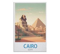 Classic Jigsaw Puzzles 1000 Pieces， Cairo Egypt，Adults 1000 Piece Jigsaw Puzzle- Christmas，38x26，paper puzzle，AA-1456