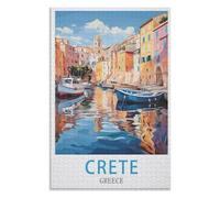 Classic Jigsaw Puzzles 1000 Pieces, Crete Greece,Adults 1000 Piece Jigsaw Puzzle- Christmas,52x38,paper puzzle ,AA-1216