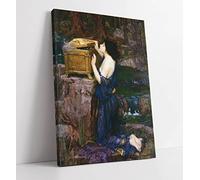 Classic John William Waterhouse Pandora Canvas Wall Art Print Picture - 20 inch wide x 30 inch high (Frame Depth 30mm)