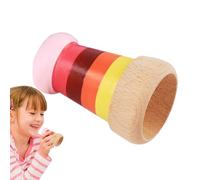 Classic Kaleidoscopes - 3D Classic Natural Wood Rotating Kaleidoscope Toy, Educational Visual Discovery Tube For Early Learning | Children Educational Toy Observation Toys For Kids