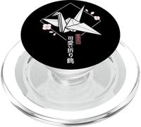 Classic Kawaii Origami Crane - Japanese Sakura Aesthetic PopSockets PopGrip for MagSafe