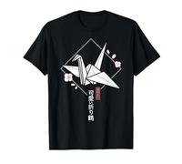 Classic Kawaii Origami Crane - Japanese Sakura Aesthetic T-Shirt