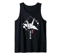 Classic Kawaii Origami Crane - Japanese Sakura Aesthetic Tank Top