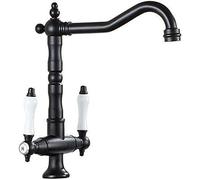 Classic Kitchen FaucetEasily Adjusts The Water TemperatureAntique Brass Bathroom Basin Tapfor FamilyKitchenBathroomBasin(1)