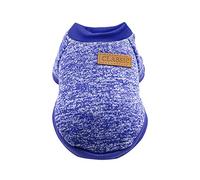 Classic Knit Pet Sweater, Timeless Design Dog Jumper with Embroidered Label, Warm Soft Winter Apparel for Small Breeds, Premium Quality Autumn Winter Wear for Chihuahua Yorkie Puppies