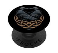 Classic Knotwork Odins Raven Valhalla Norse Viking Mythology PopSockets Adhesive PopGrip