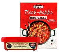 Classic Korean Tteokbokki Rice Cakes, 400g + Classic korean Gochujang Hot Pepper Paste, 200gm [COMBO PACK]