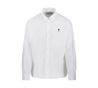 Classic L/S Shirt Button Down Collar With Embroidered ADC - male - Ami Paris - Casual Shirts - White - XL - Shirts XL