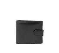 Classic Leather Billfold Wallet with 3 Card Slots & ID Tab Ashwood Leather Black One Size