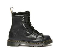 Dr. Martens , Black Lace-Up Boots with Faux-Fur Lining ,Black female, Sizes: 4 UK, 3 UK