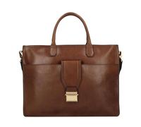 Classic Leather Messenger Bag Brown Unisex- female- The Bridge- Laptop Bags & Cases- Brown- ONE SIZE- Bags ONE SIZE