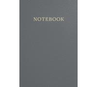 Classic Leather Notebook: Elegant Minimalist Journal for Notes, Ideas, Planning & Writing - 6" x 9", 120 Pages