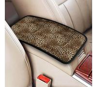 Classic Leopard Print, Vehicle Center Console Armrest Cover Pad Soft Comfort Car Handrail Box Cushion Universal