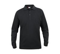 Classic Lincoln Long-Sleeved Polo Shirt Clique Black 5XL