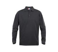 Classic Lincoln Long-Sleeved Polo Shirt Clique True Black XS