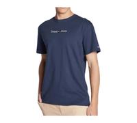 Classic Linear Cotton Blue T-shirt - male - Tommy Jeans - T-Shirts - Blue - M - Tops M