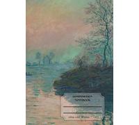 Classic Lined Composition Notebook - 7” x 10” Cover Art: Soleil couchant sur la Seine à Lavacourt, effet d’hiver 110 Lined Pages: Art Journal with ... , Cute Aesthetic Journal For Girls, Teens