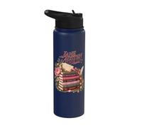 Classic Literature Collection Vintage Regency Reader Stainless Steel Insulated Water Bottle