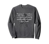 Classic Literature Quotes "Intolerably Stupid" Jane Austin S Sweatshirt