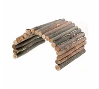 Caldex Limited Large Bendy Sticks Flexible Wooden Bridge Hamster Mouse Gerbil Toy 4009, transparent