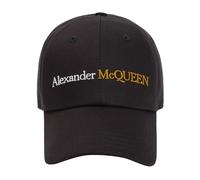 Classic Logo Bicolor Black Gold Hat, male, Alexander McQueen, Hats & Caps, Black, M, Accessories M