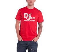 Classic Logo T Shirt Def Jam Recordings Red XL