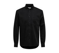 Classic Long Sleeve Cotton Shirt - male - ONLY & SONS - Casual Shirts - Black - S - Shirts S