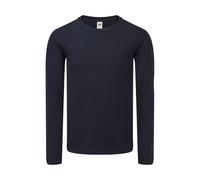 Classic long sleeve T-shirt Fruit of the Loom Iconic 150 Bleu 3XL