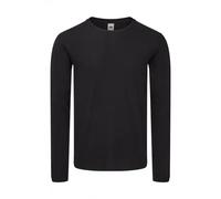 Classic long sleeve T-shirt Fruit of the Loom Iconic 150 Noir L