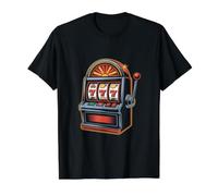 Classic Lucky 777 Slot Machine Vintage Design Value Graphic T-Shirt, Men, Black, M