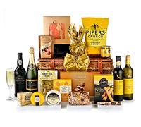 Classic Luxury Champagne Gift Set - Sandringham Champagne Hamper with Smoked Salmon, Blue Stilton, Port, Chocolates - Hamper for Celebrations, Gift Baskets for Couples, from Regency Hampers