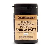 Classic Madagascan Vanilla Paste Double Strength with Seeds (100g) | Natural, Kosher, Halal Certified, Vegan, Alcohol-Free | Premium Baking Ingredient with Extra Seeds in Gel Form | Vanillabazaar