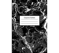 Classic Marble Composition Notebook: Journal for School, Writing, and Notes - Black and White Design
