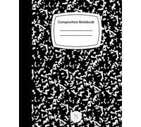 Classic Marble Composition Notebook: Wide Ruled Notebook for School, Writing, Journaling & Note Taking | 100 Pages | 7.5 x 9.25