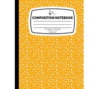 Classic Marble Orange Pattern Composition Notebook