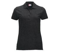 Classic Marion Melange Polo Shirt Clique Dark Grey L