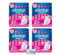 Classic Maxi Sanitary Pads with Wings - Size 2 - Bundle of 4 Packs - (4 x 9 = 36 Pads) - Alway