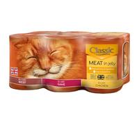 Classic Meat in Jelly 6 x 400g - Natural Protein for Healthy Muscles - All the Vitamin and Minerals Your Cat Needs - Fortified With Taurine, Essential for Cat Heart Health