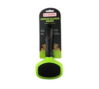 Classic Medium Slicker Pet Grooming Brush for Dogs, Green