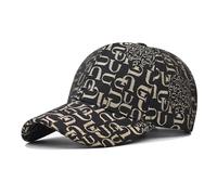 Classic Men's Baseball Cap Hip-hop Style Queen Fashion Trend Unisex Outdoor Cap (Polyester, U Black)