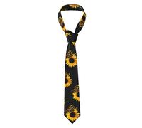 Classic Men'S Silk Tie Necktie Woven Jacquard Neck Ties Solid Satin Mens Ties Formal,Sunflower Floral Butterflies Art