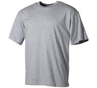 Classic Mens T-Shirt Army Military Loose Top 100% Cotton Plain Blank Grey S-XXL